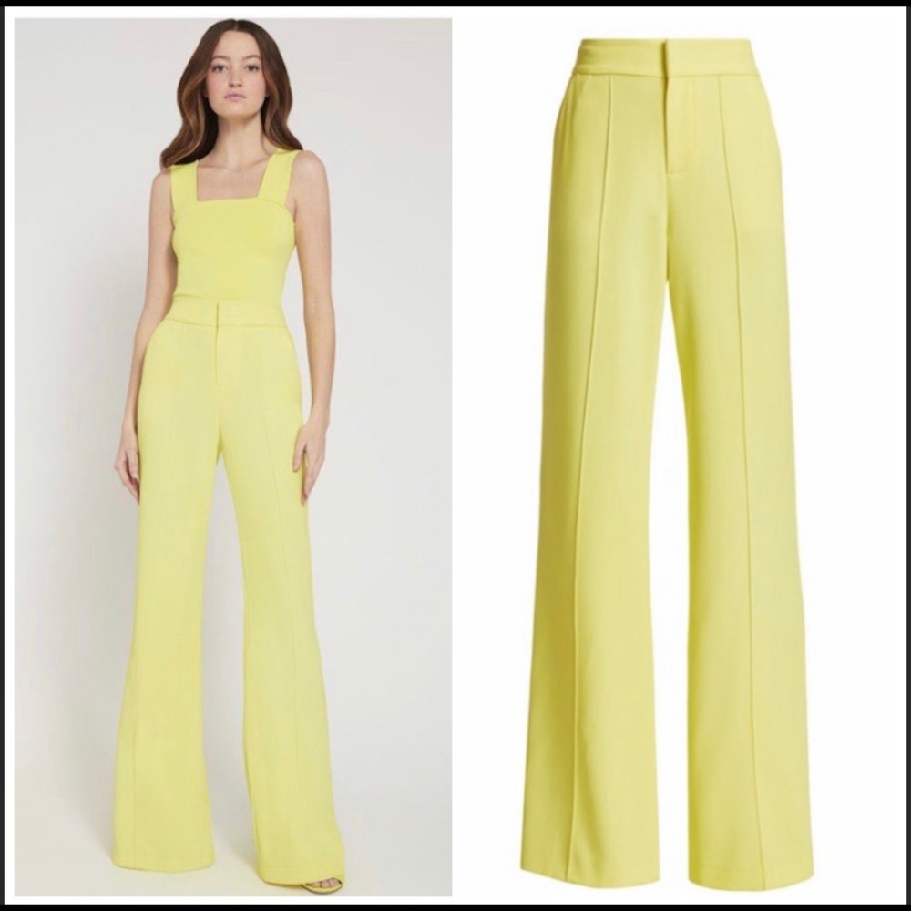 Alice and Olivia “Dylan High Waist Wide Leg Pants”
